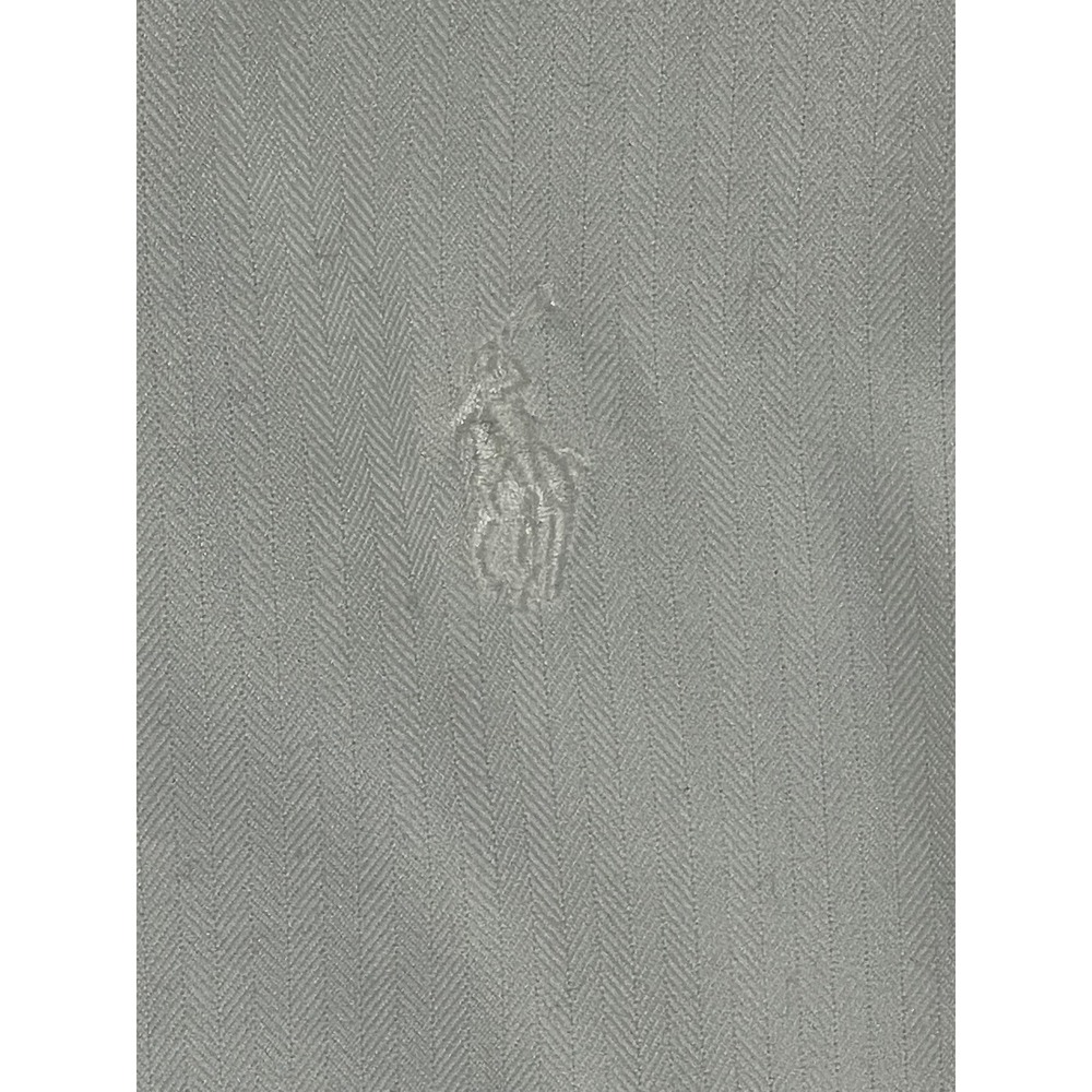 Vintage Ralph Lauren Yarmouth Mens 16 32/33 White Herringbone Button Down Shirt - Picture 15 of 16